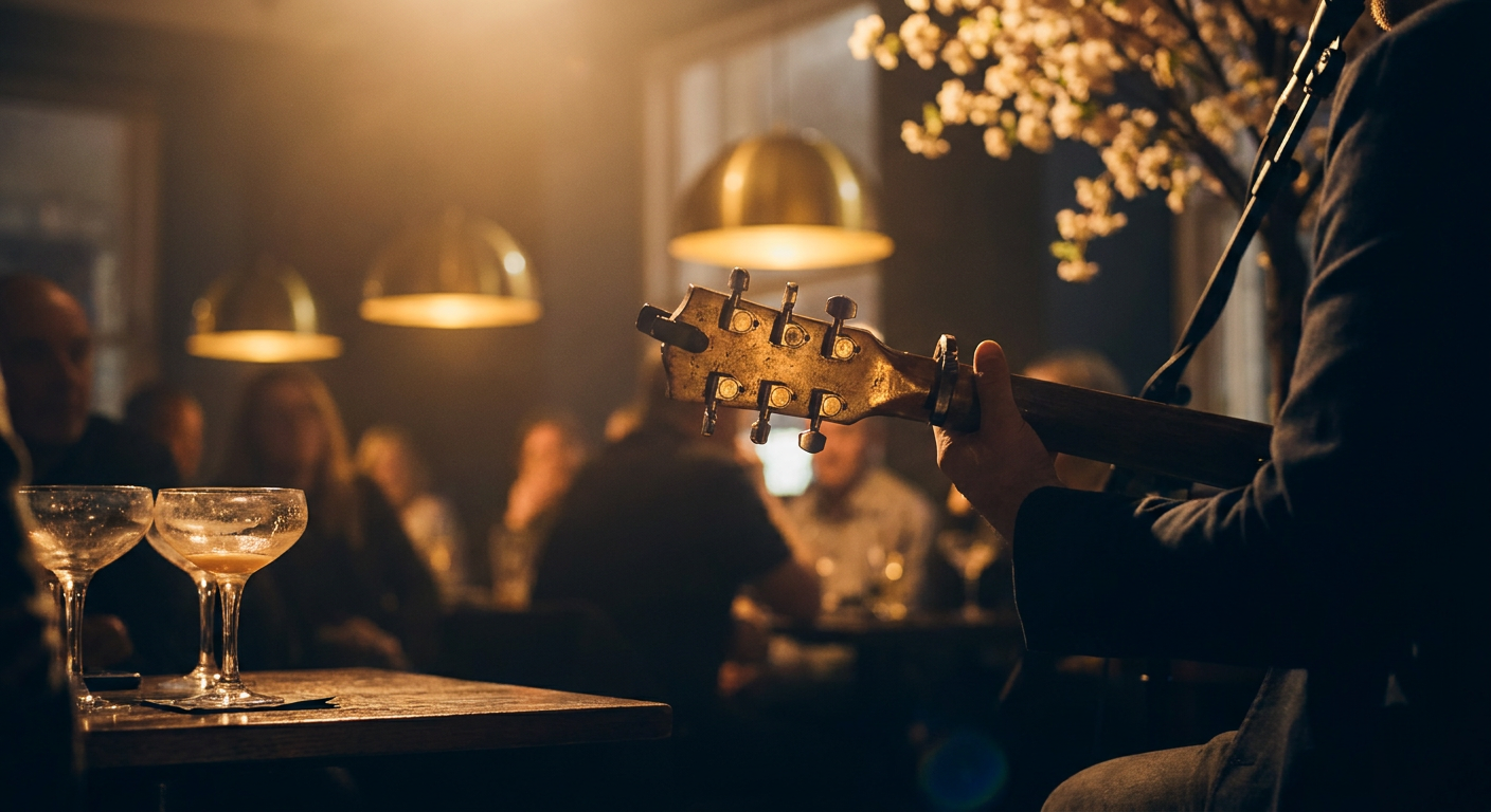 Where to Find Live Music in Aberdeen — listicle feature image from Hammerman's, a Scottish small plates restaurant and cocktail bar at 1 Golden Square, Aberdeen